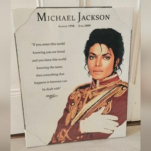 Michael Jackson Loved Quote Wall Print